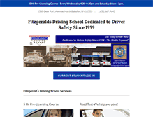 Tablet Screenshot of fitzgeraldsdrivingschool.com